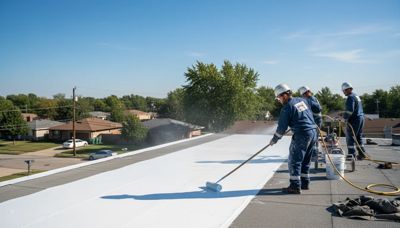 Commercial roof coating in Rienzi, MS near me